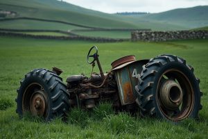Fallece un agricultor de 73 años tras volcar su tractor en una finca de O Corgo