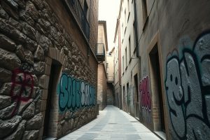 Grafiti y sanciones: el pulso por el espacio público en Lugo