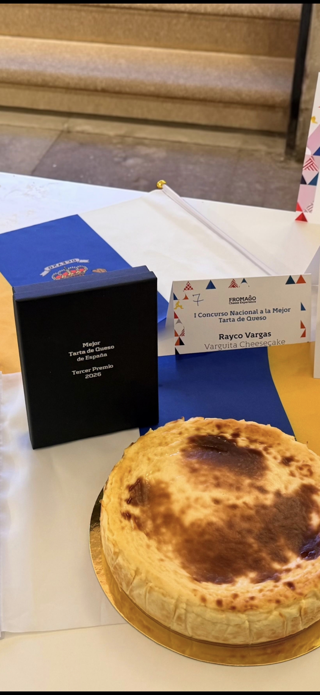 Varguita Cheesecake, tercera mejor tarta de queso de España 2026 en el concurso de FROMAGO