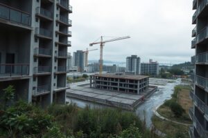 Diez empresas optan a construir 58 viviendas públicas en el Bertón, en Ferrol