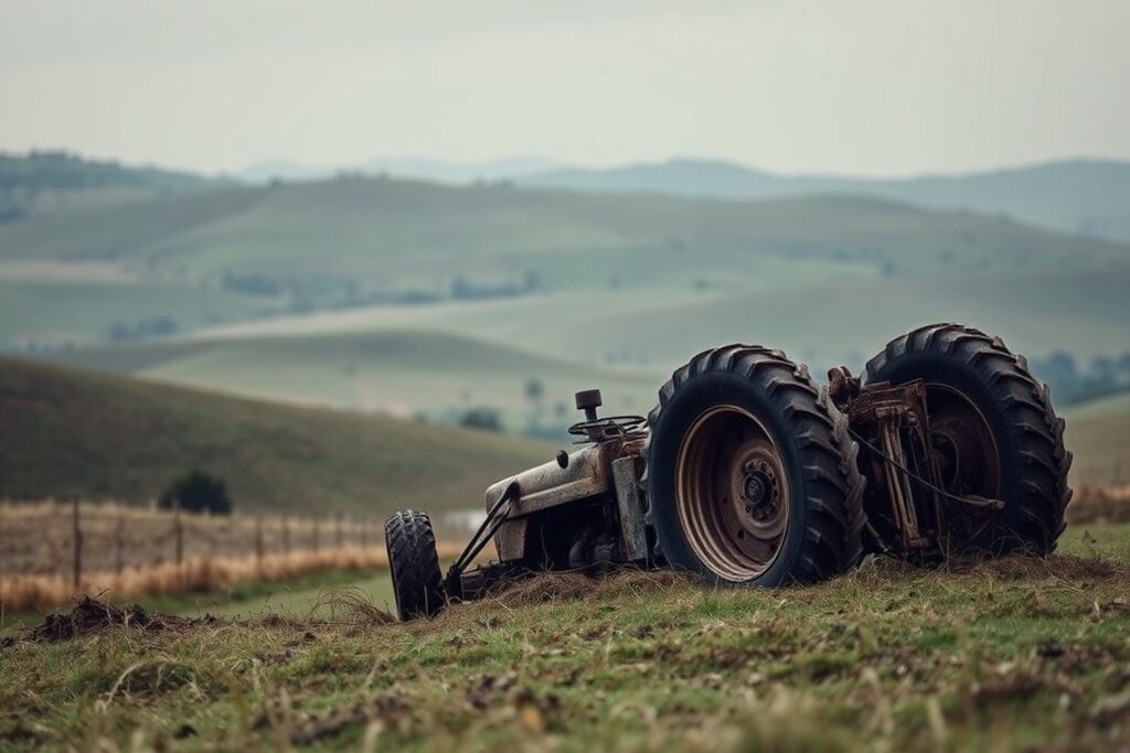 Fallece una persona al volcar un tractor en Portomedal, Val do Dubra