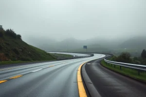Seis vehículos chocan na A-52: o tramo de Toén concentra o risco de tráfico