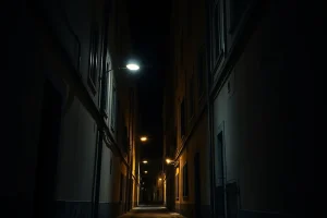 Una reyerta nocturna en Cangas termina con un joven herido en el cuello y un det
