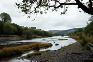 A mancha de purín de Tordoia frea o seu avance cara a Santiago e a marxe do Lengüelle blíndase en Ordes