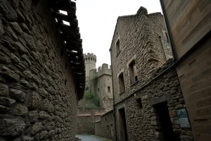 Se derrumba parte del tejado de la casa en ruinas de Porta Falsa, futura sede de