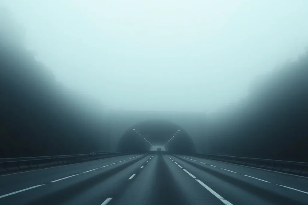 La niebla vuelve a cerrar la A 8 en O Fiouco: dos accidentes y dos heridos en un