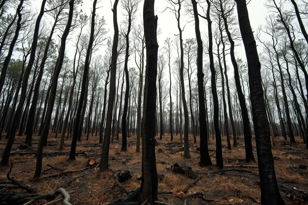 Estabilizado el incendio forestal de Deiro, en Vilanova de Arousa, tras quemar u