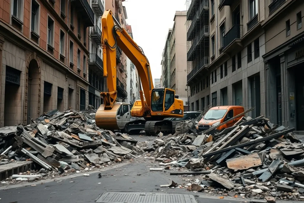 A pícola entra por fin no edificio queimado da avenida de Santiago de Ourense