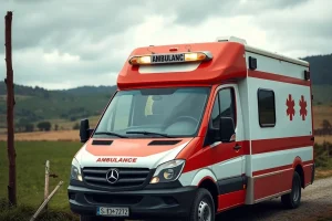 Una ambulancia hecha cantina lleva la compañía a los mayores de Gondar (Lugo)