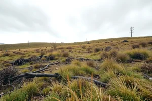 Los jabalíes arrasan los prados de forraje en Cervantes y sacan a los ganaderos