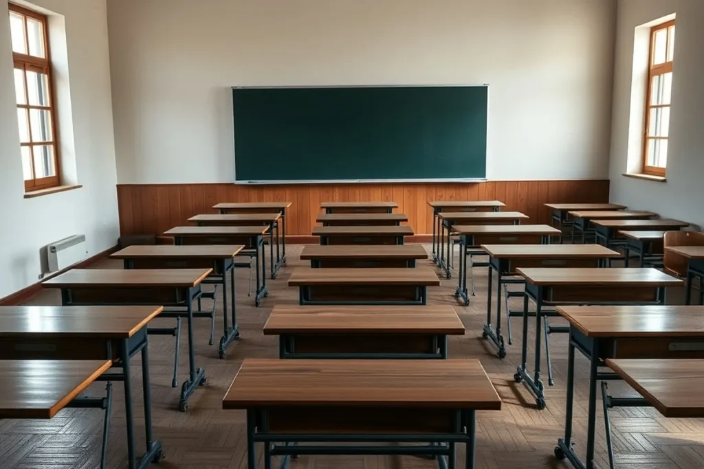 Aulas vacías en Begonte: las familias del Virxe do Corpiño empiezan el curso con