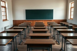 Aulas vacías en Begonte: las familias del Virxe do Corpiño empiezan el curso con