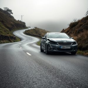 Salida de vía en Barbadás: un coche queda muy dañado en la carretera de Barxa a