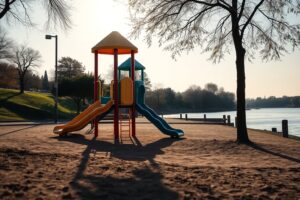 Ponteceso recibe a concesión para ampliar o parque infantil do paseo fluvial