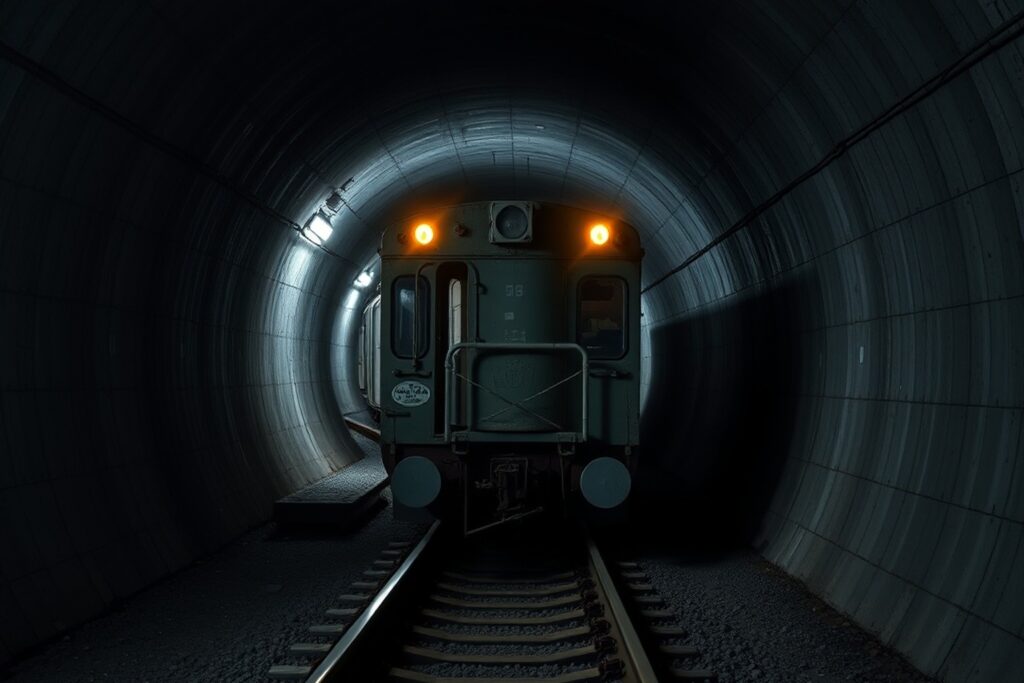 Evacuadas doce personas de un tren detenido en un túnel de Mañón por una chapa en la vía