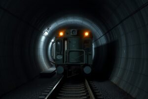 Evacuadas doce personas de un tren detenido en un túnel de Mañón por una chapa en la vía
