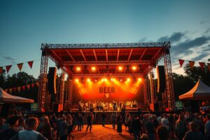 La VI Festa da Cervexa de Verín reúne a cerca de 5.000 personas en el Parque da Preguiza