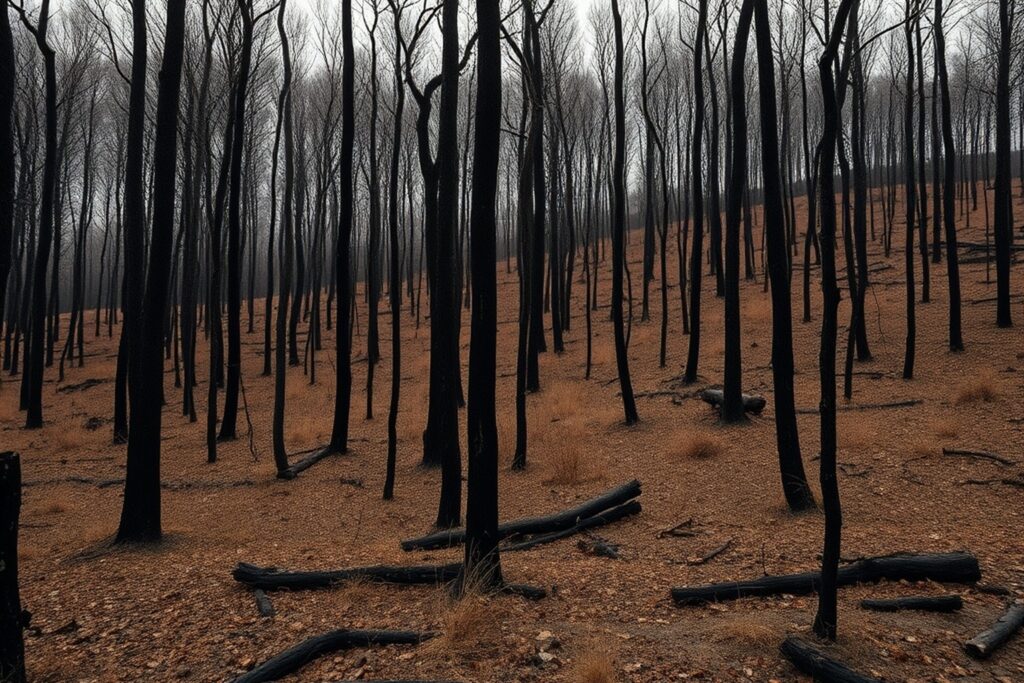 Estabilizado el incendio forestal de Forcarei, que afecta a 30 hectáreas
