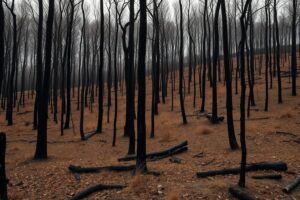 Estabilizado el incendio forestal de Forcarei, que afecta a 30 hectáreas