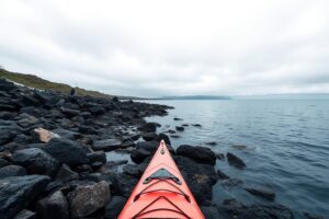 Rescatados dos deportistas que participaban en una prueba de kayak en A Coruña