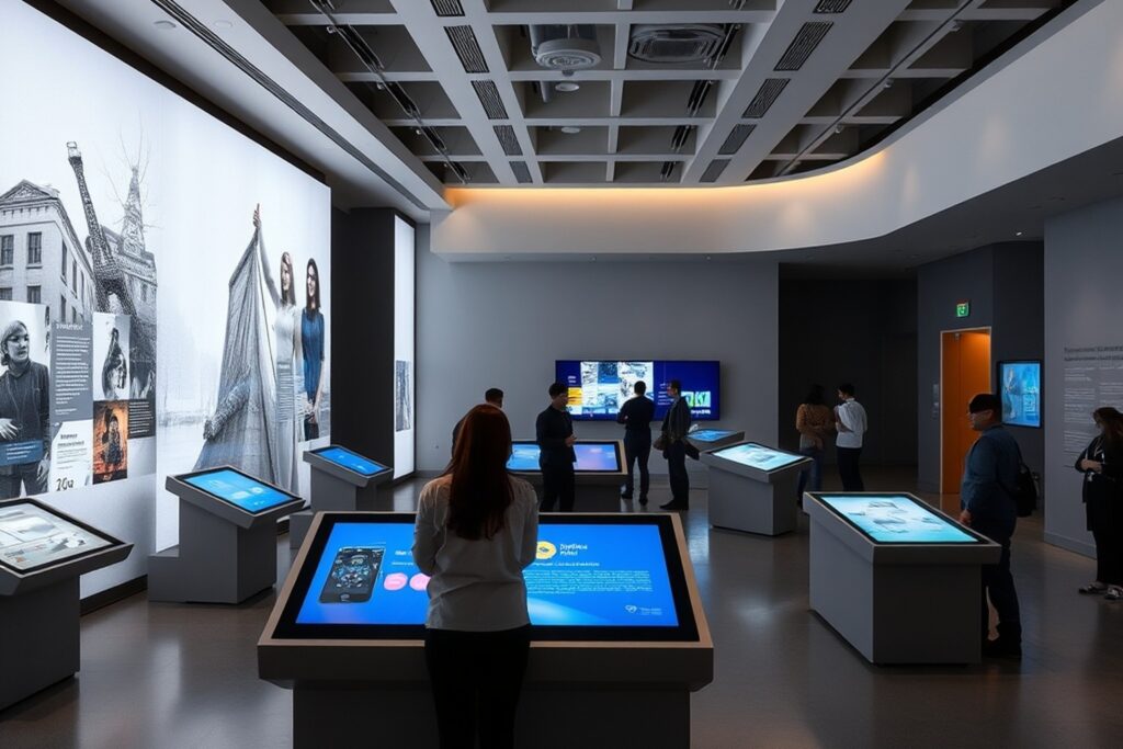 Caballero visita en la Alianza Francesa de Vigo la exposición digital Micro-Folie