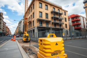 El Concello de Ferrol inicia la construcción de aceras en la avenida de Compostela